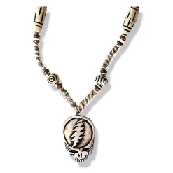 Outlet SYF Bone and Hemp Beaded Necklace Jewelry | Grateful Dead