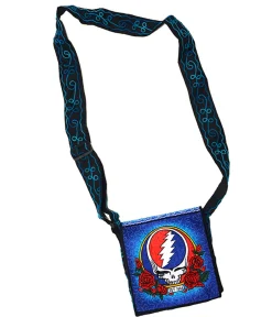 Clearance SYF Roses Hand Embroidered Messenger Bag Bags | Grateful Dead