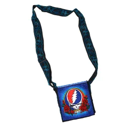Clearance SYF Roses Hand Embroidered Messenger Bag Bags | Grateful Dead