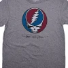 Discount SYF Vintage Dark Heather Grey Poly-Cotton T-Shirt Poly-Cotton T-Shirt | Grateful Dead