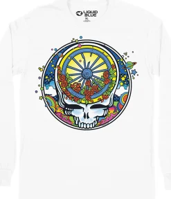 Sale SYF Wheel & Roses Long Sleeve T-Shirt Long Sleeve | Grateful Dead