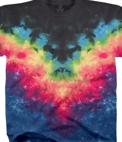 Hot Symmetrical Rainbow Youth Unprinted Tie-Dye T-Shirt Kids Youth | Unprinted Tie-Dyes