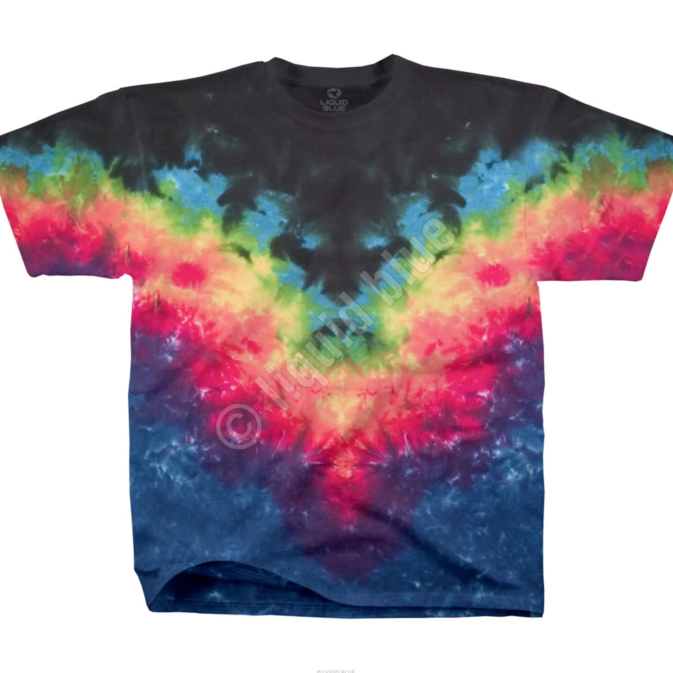 Hot Symmetrical Rainbow Youth Unprinted Tie-Dye T-Shirt Kids Youth | Unprinted Tie-Dyes