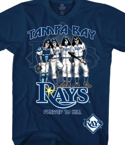Discount Tampa Bay Rays Dressed to Kill Navy T-Shirt T-Shirt | Tampa Bay Rays