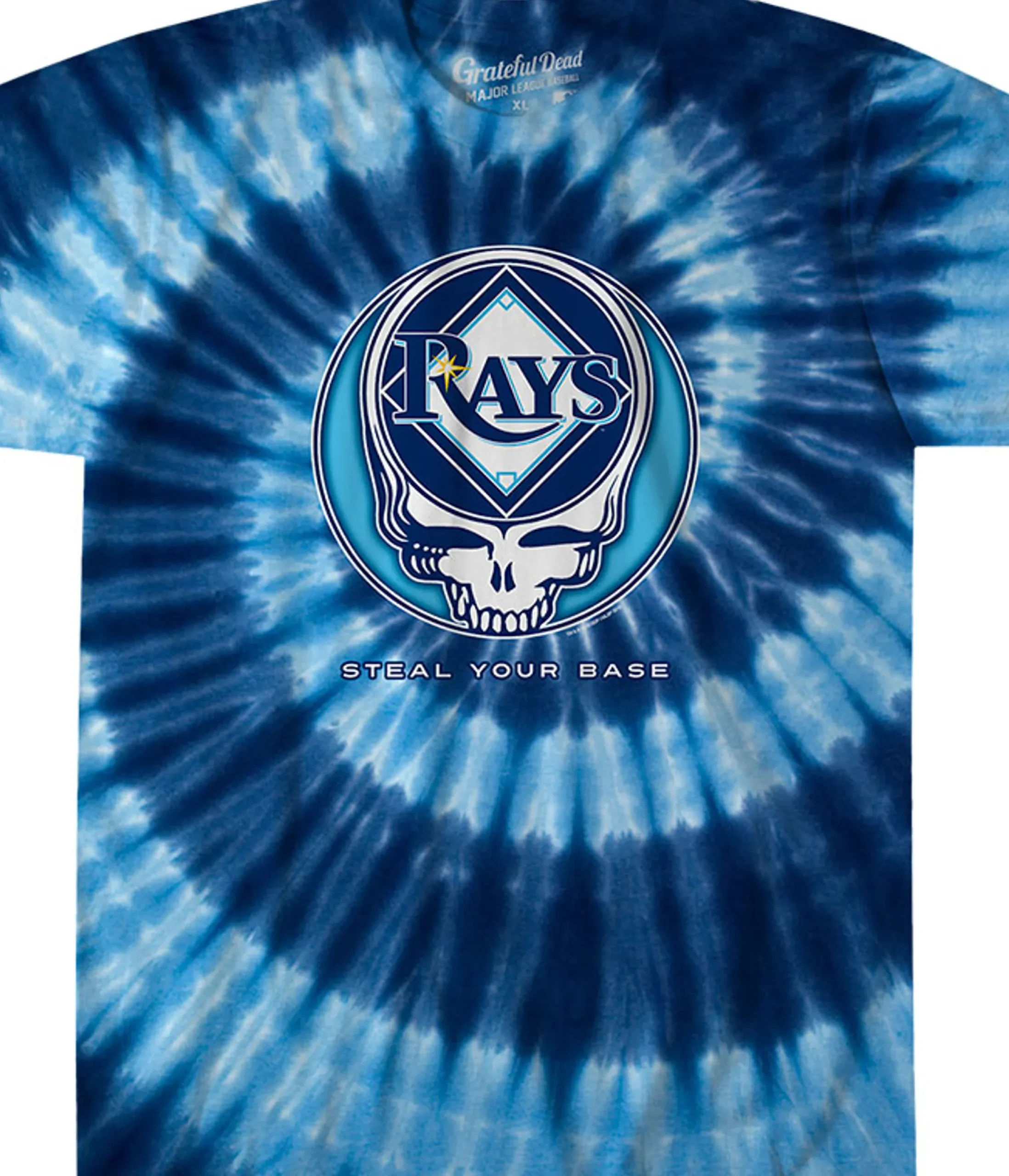 Outlet Tampa Bay Rays Steal Your Base Tie-Dye T-Shirt T-Shirt | Tampa Bay Rays
