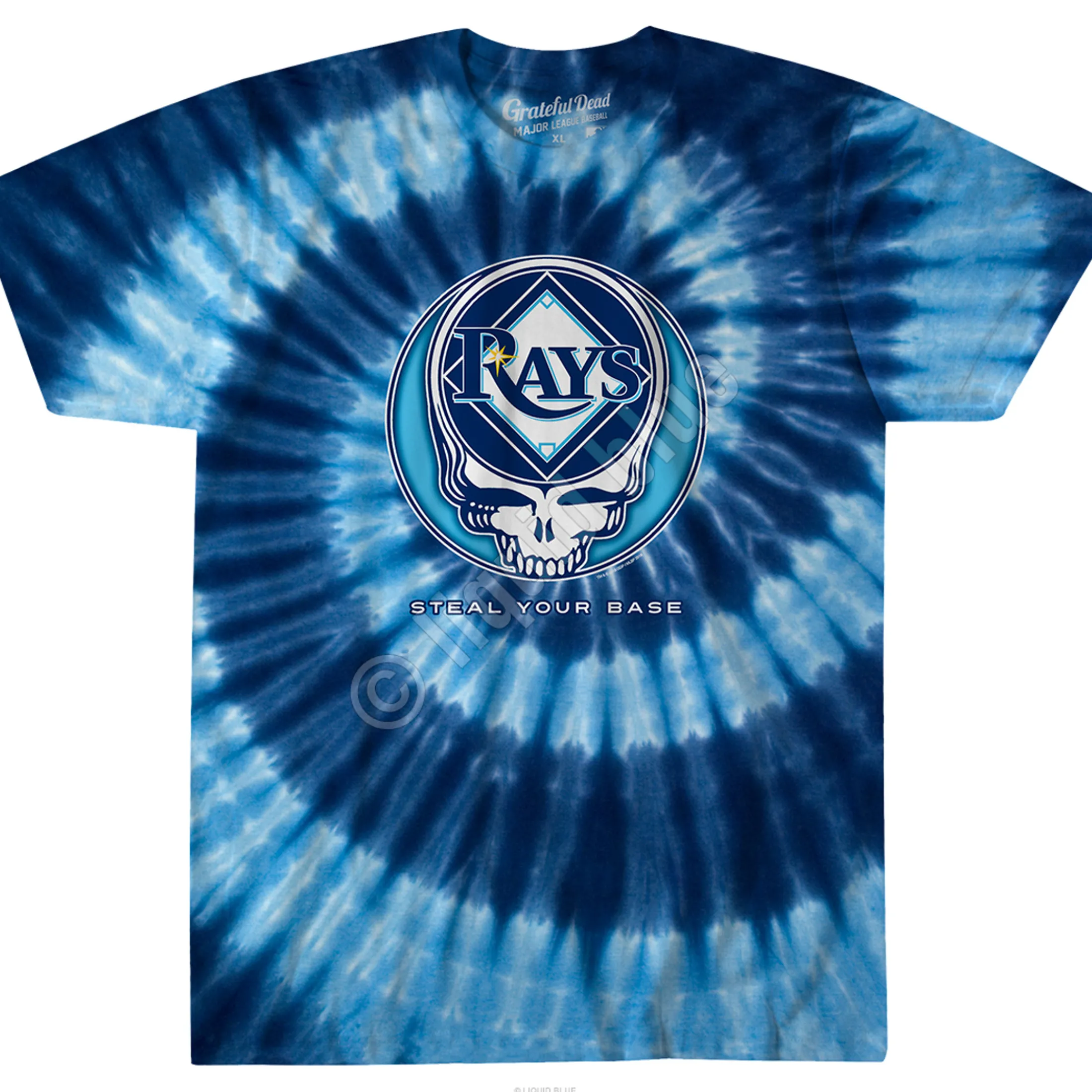 Outlet Tampa Bay Rays Steal Your Base Tie-Dye T-Shirt T-Shirt | Tampa Bay Rays