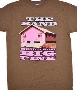 Hot The Band Big Pink Brown Heather T-Shirt T-Shirt | The Band