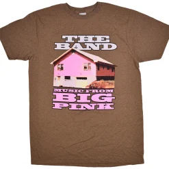 Hot The Band Big Pink Brown Heather T-Shirt T-Shirt | The Band