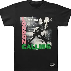 Best The Clash London Calling Black T-Shirt T-Shirt | The Clash