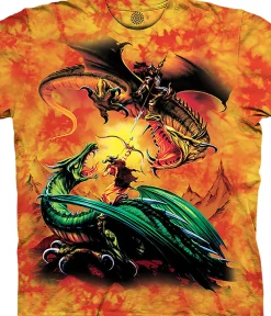 Fashion The Duel Classic Cotton T-Shirt T-Shirt | Dragons