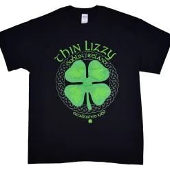 Sale Thin Lizzy Dublin Ireland Black T-Shirt T-Shirt | Thin Lizzy