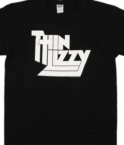 New Thin Lizzy Logo Black T-Shirt T-Shirt | Thin Lizzy
