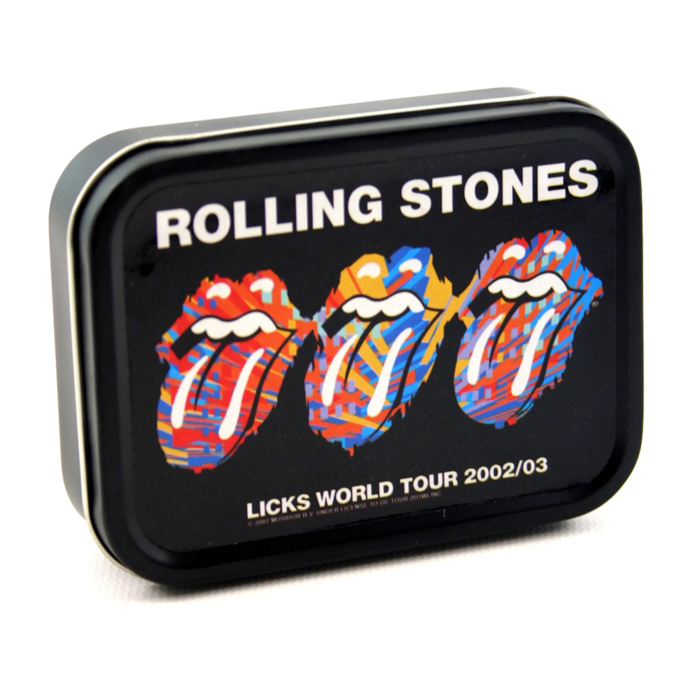 Online Three Tongues Stash Tin Rolling Stones