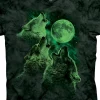 Best Three Wolf Moon® Classic Cotton T-Shirt - Glow In The Dark T-Shirt | Wolf Shirt Collection