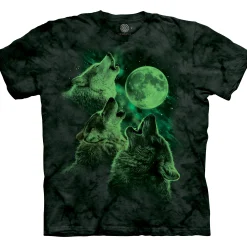 Best Three Wolf Moon® Classic Cotton T-Shirt - Glow In The Dark T-Shirt | Wolf Shirt Collection