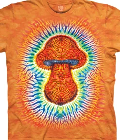 Hot Tie Dye Mushroom Classic Cotton T-Shirt T-Shirt | Novelty