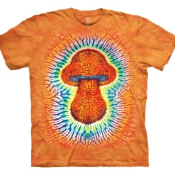Hot Tie Dye Mushroom Classic Cotton T-Shirt T-Shirt | Novelty