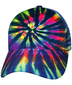 Online Tie-Dye Rainbow Streak Hat Hats