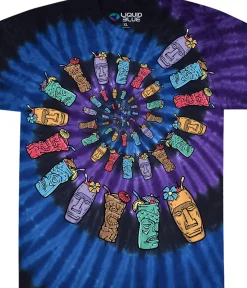 Clearance Tiki Spiral Tie-Dye T-Shirt T-Shirt | Food