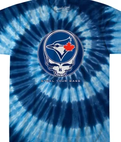New Toronto Blue Jays Steal Your Base Tie-Dye T-Shirt T-Shirt | Toronto Blue Jays