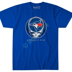 Clearance Toronto Blue Jays Steal Your Base Blue Athletic T-Shirt Athletic T-Shirt | Toronto Blue Jays