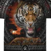 Fashion Tribal Tiger Black T-Shirt T-Shirt | Tigers