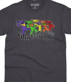 Sale Trippy Bears Grey T-Shirt T-Shirt | Grateful Dead