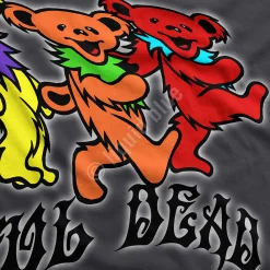 Sale Trippy Bears Grey T-Shirt T-Shirt | Grateful Dead
