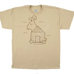 Outlet Trojan Rabbit Tan T-Shirt T-Shirt | Monty Python
