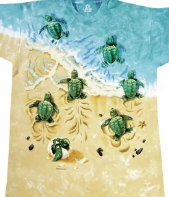 New Turtle Beach Tie-Dye T-Shirt T-Shirt | Aquatic