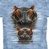Best Two Hippos Classic Cotton T-Shirt T-Shirt | Wild Animals