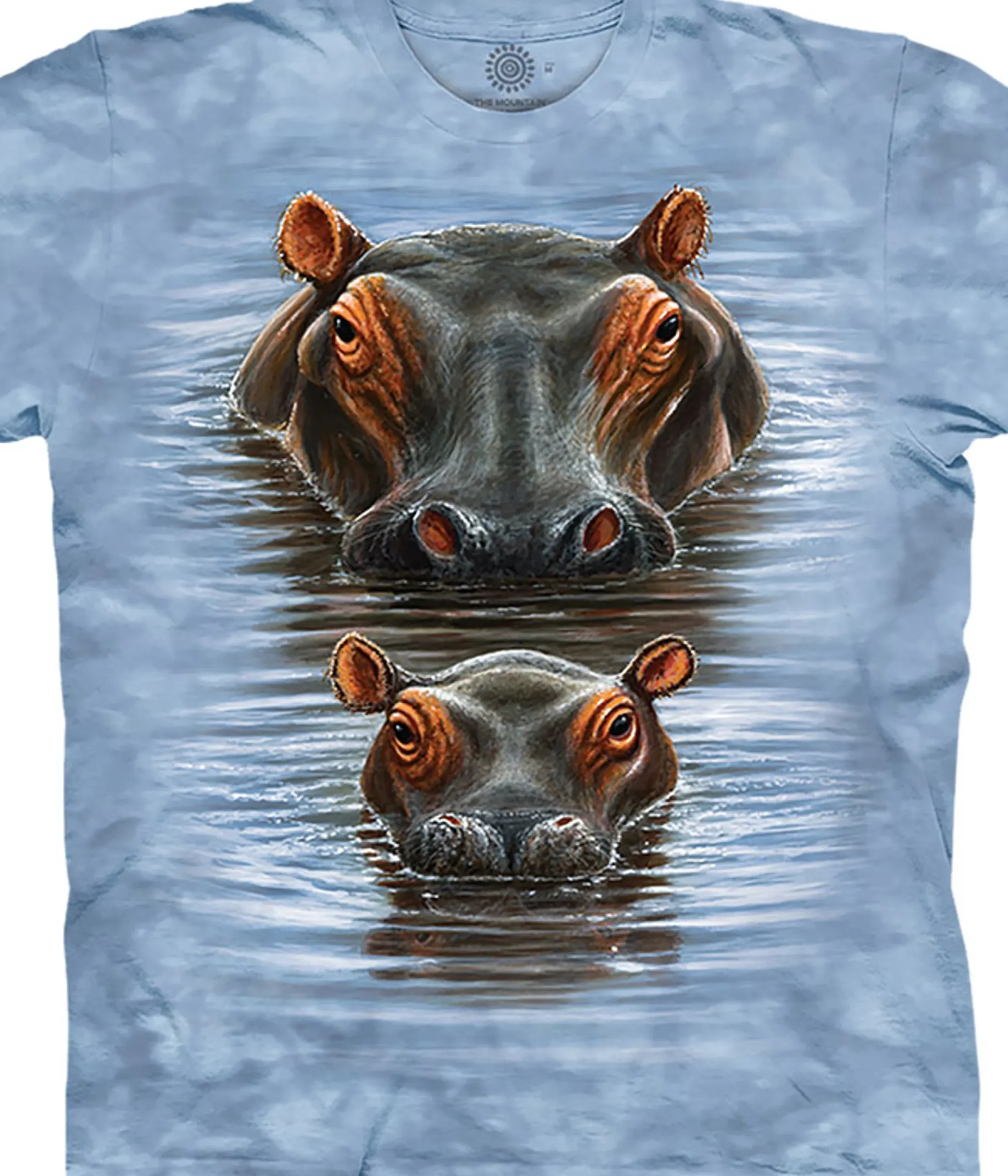 Best Two Hippos Classic Cotton T-Shirt T-Shirt | Wild Animals