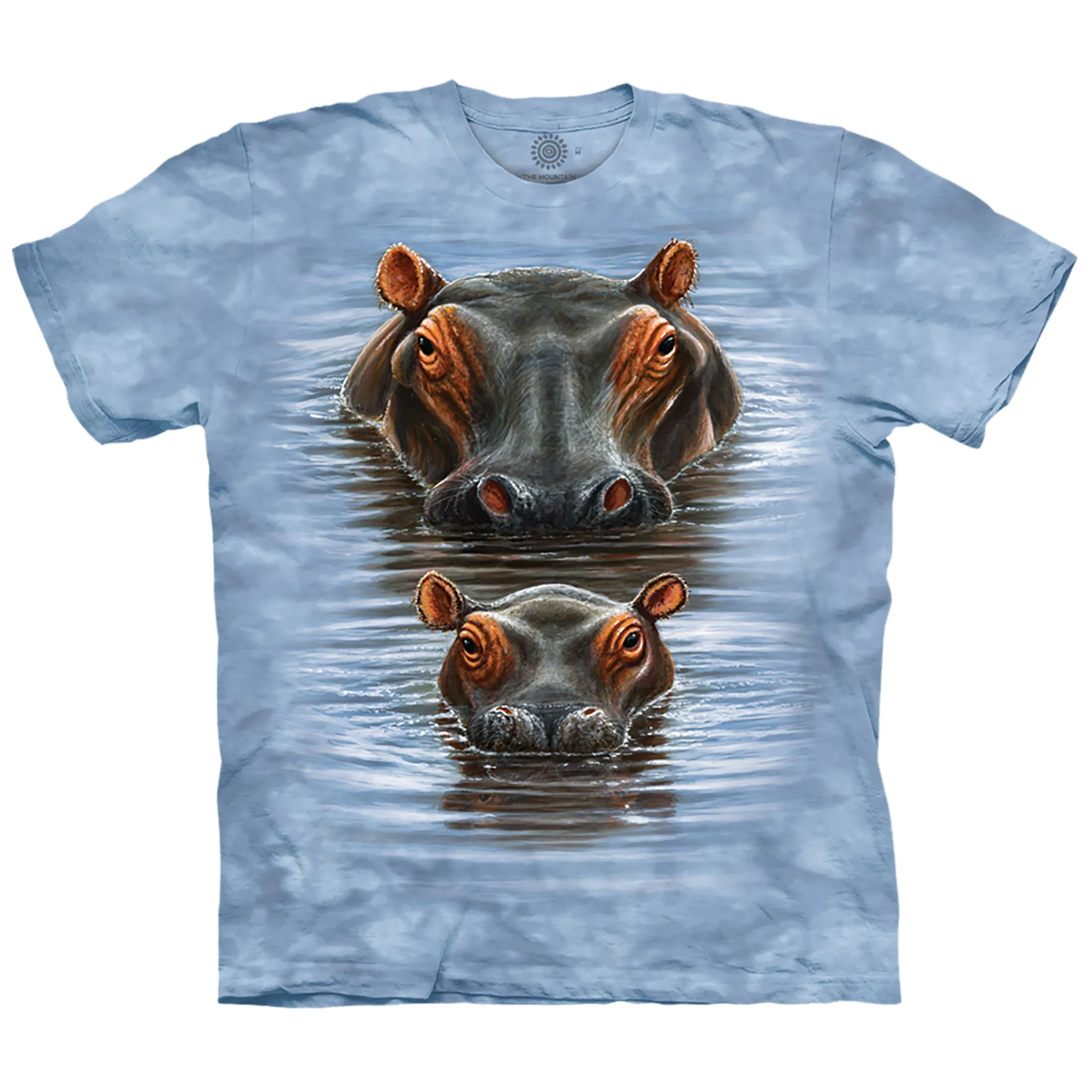 Best Two Hippos Classic Cotton T-Shirt T-Shirt | Wild Animals