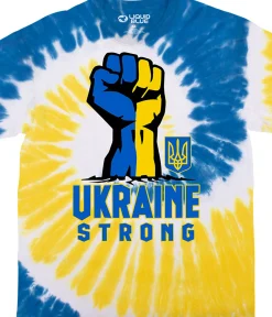 Fashion Ukraine Strong Tie-Dye T-Shirt T-Shirt | Ukraine