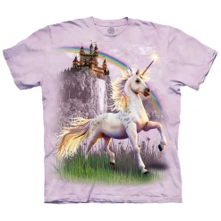 Clearance Unicorn Castle Classic Cotton T-Shirt T-Shirt | Unicorns