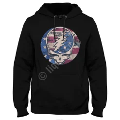 Fashion USA Distressed SYF Black Hoodie Hoodie | Grateful Dead