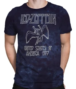 Sale Usa Tour 77 Tie-Dye T-Shirt T-Shirt | Led Zeppelin