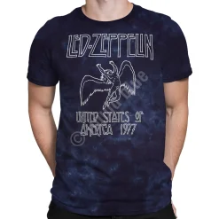 Sale Usa Tour 77 Tie-Dye T-Shirt T-Shirt | Led Zeppelin