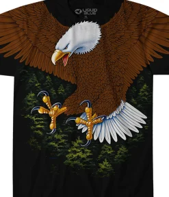 Outlet Vintage Eagle Black T-Shirt T-Shirt | Skull Pile