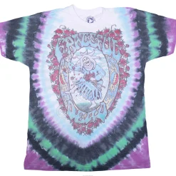 Discount Vintage Seasons Of The Dead Poly-Cotton Tie-Dye T-Shirt Poly-Cotton T-Shirt | Grateful Dead