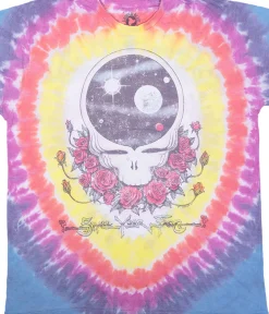 Online Vintage Space Your Face Poly-Cotton Tie-Dye T-Shirt Poly-Cotton T-Shirt | Grateful Dead