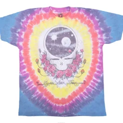 Online Vintage Space Your Face Poly-Cotton Tie-Dye T-Shirt Poly-Cotton T-Shirt | Grateful Dead