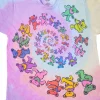Online Vintage Spiral Bears Poly-Cotton Tie-Dye T-Shirt Poly-Cotton T-Shirt | Grateful Dead