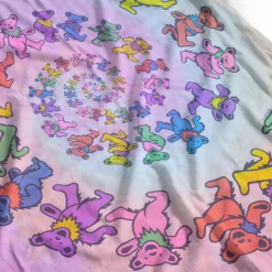 Online Vintage Spiral Bears Poly-Cotton Tie-Dye T-Shirt Poly-Cotton T-Shirt | Grateful Dead