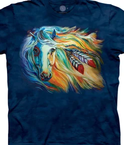 Clearance War Horse Breaking Dawn Classic Cotton T-Shirt T-Shirt | Horses