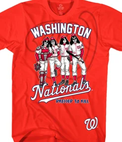 Fashion Washington Nationals Dressed to Kill Red T-Shirt T-Shirt | Washington Nationals