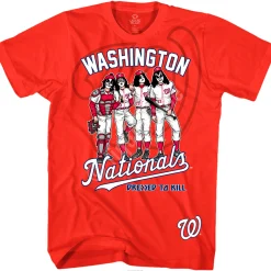 Fashion Washington Nationals Dressed to Kill Red T-Shirt T-Shirt | Washington Nationals