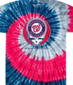 New Washington Nationals Steal Your Base Tie-Dye T-Shirt T-Shirt | Washington Nationals