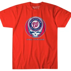 New Washington Nationals Steal Your Base Red Athletic T-Shirt Athletic T-Shirt | Washington Nationals