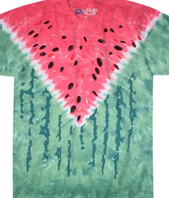 Hot Watermelon Tie-Dye T-Shirt T-Shirt | Food